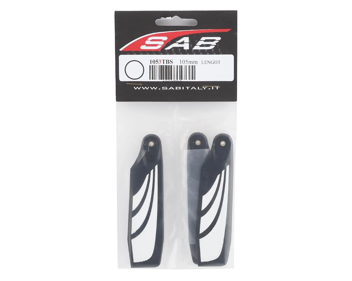 SAB Goblin 105mm Thunderbolt TBS Carbon Fiber Tail Blade Set (3) 2 SAB Goblin 105mm Thunderbolt TBS Carbon Fiber Tail Blade Set (3) - Image 2