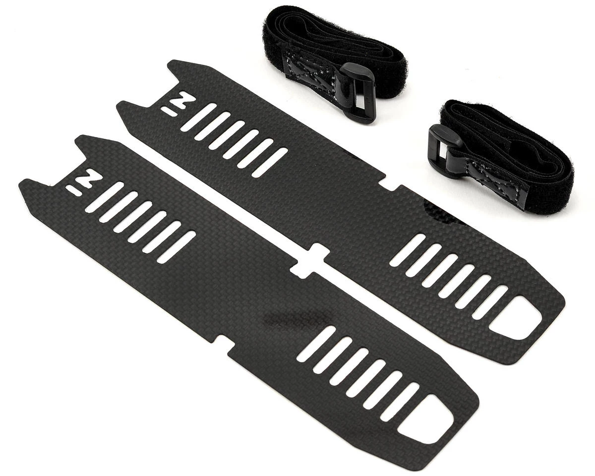 SAB Goblin Carbon Fiber Battery Tray Set w/Battery Straps 1 SAB Goblin Carbon Fiber Battery Tray Set w/Battery Straps