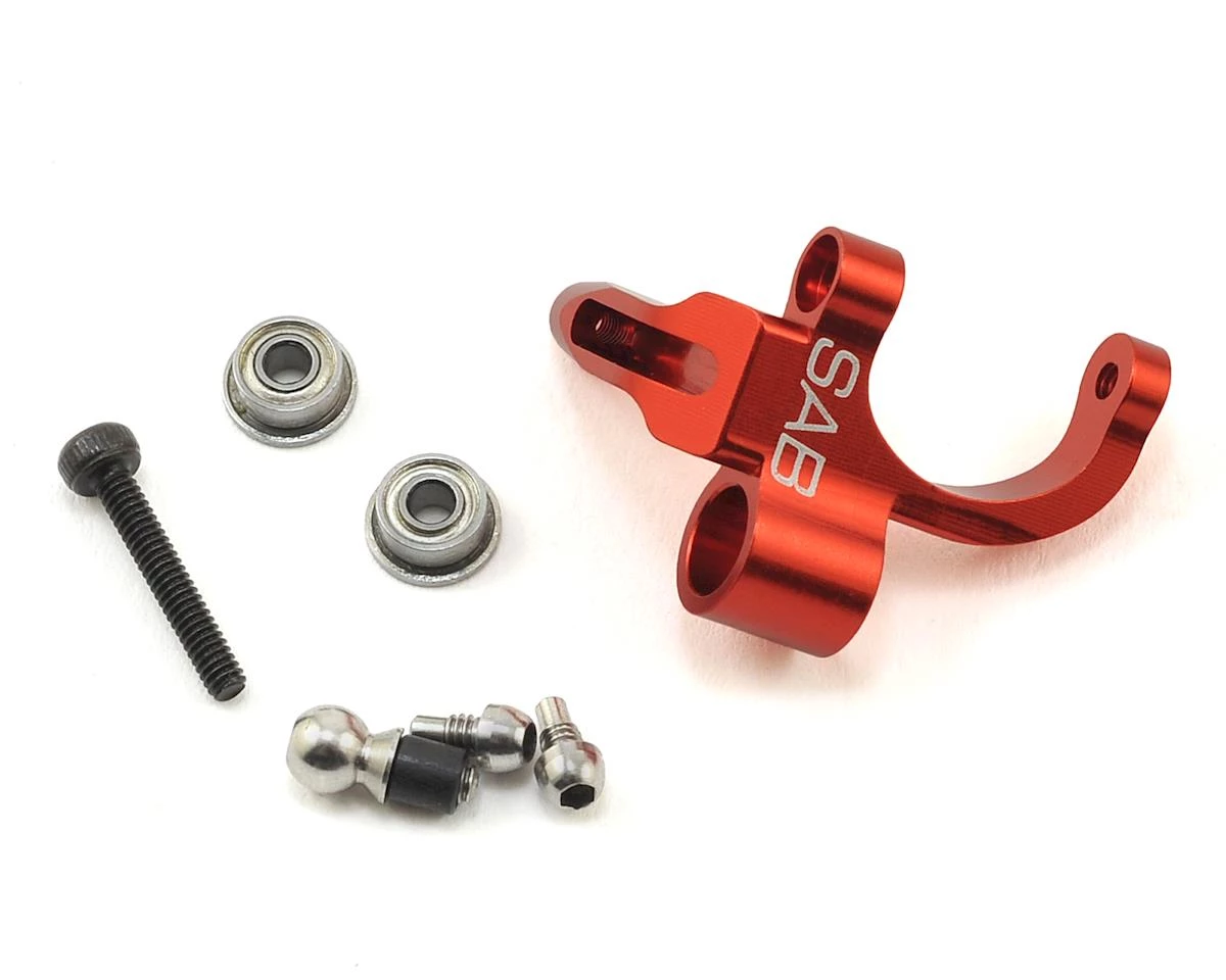 SAB Goblin Aluminum Bell Crank Lever (Red) 1 SAB Goblin Aluminum Bell Crank Lever (Red)