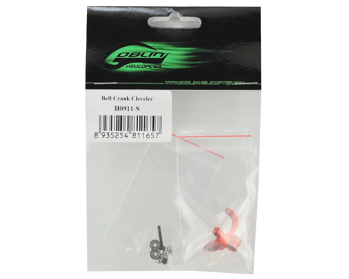 SAB Goblin Aluminum Bell Crank Lever (Red) 2 SAB Goblin Aluminum Bell Crank Lever (Red) - Image 2