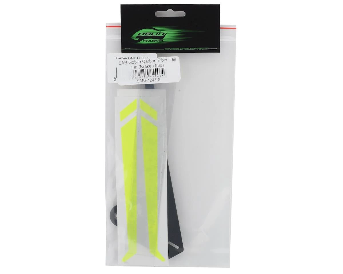 SAB Goblin Carbon Fiber Tail Fin (Kraken 580) 2 SAB Goblin Carbon Fiber Tail Fin (Kraken 580) - Image 2