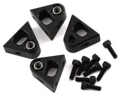 SAB Goblin Aluminum Landing Gear Mounts (Raw Nitro) (4)