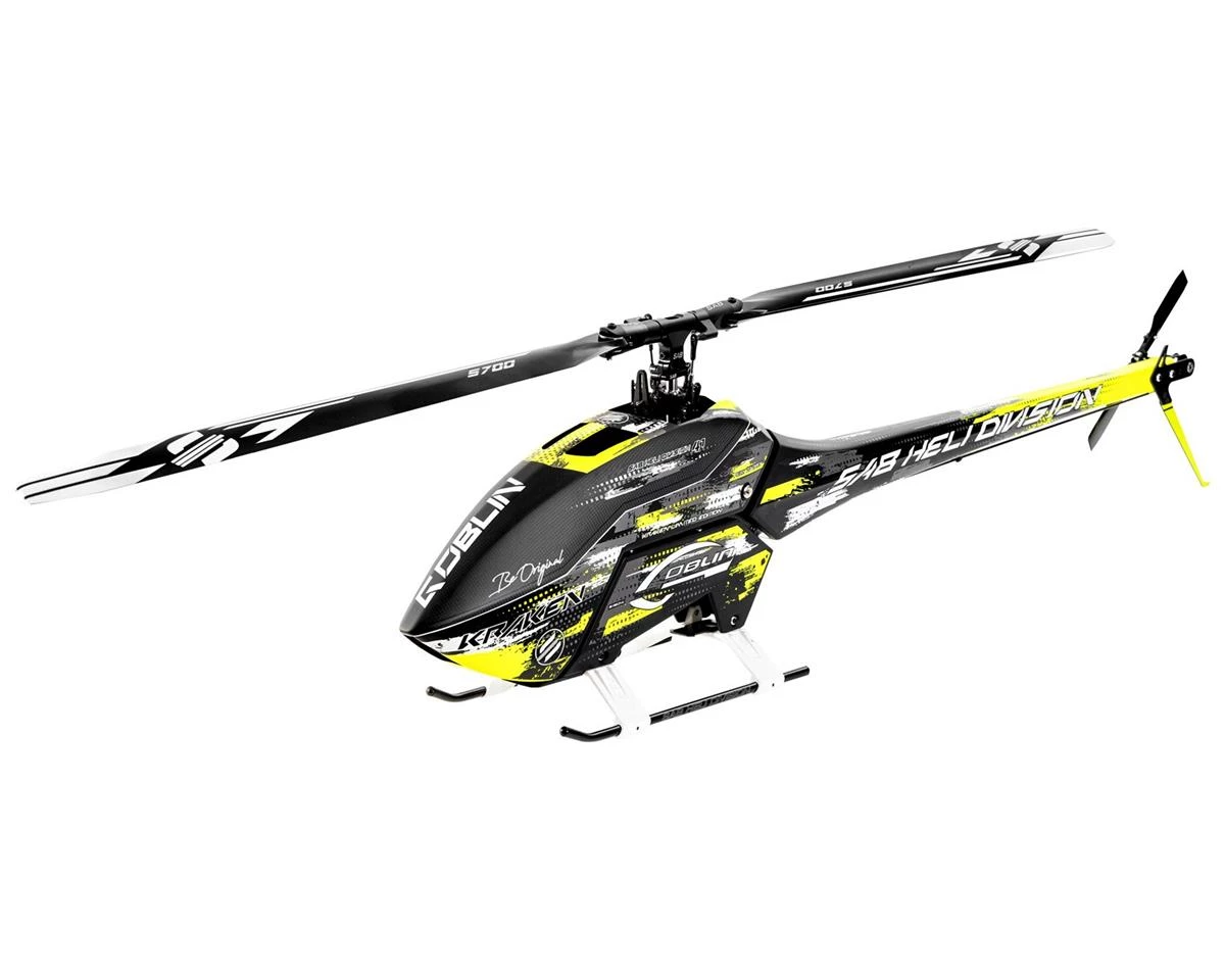 SAB Goblin Kraken 700 S Electric Helicopter Kit (Yellow/Black) w/Main & Tail Blades 1 SAB Goblin Kraken 700 S Electric Helicopter Kit (Yellow/Black) w/Main & Tail Blades