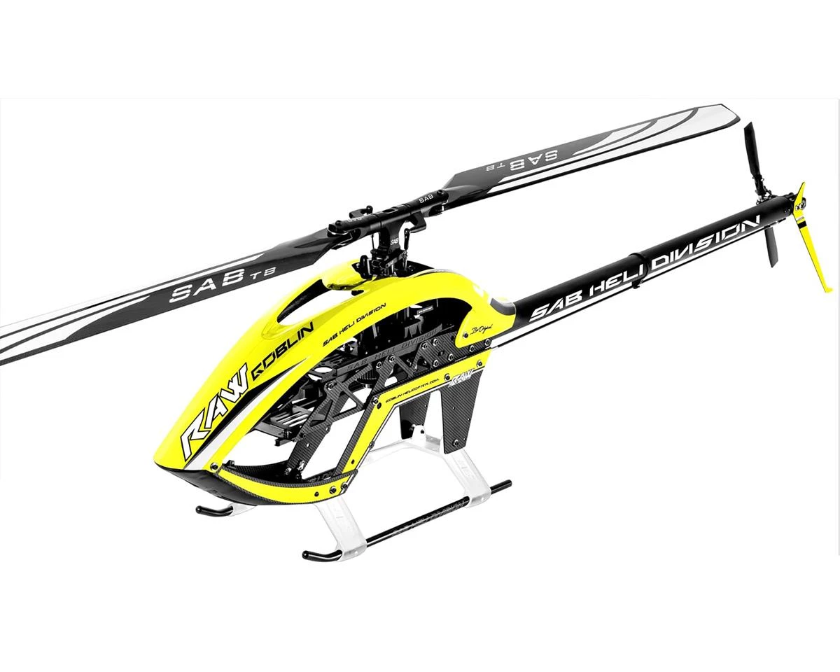 SAB Goblin Raw 700 Electric Helicopter Kit (Yellow) w/Main & Tail Blades 1 SAB Goblin Raw 700 Electric Helicopter Kit (Yellow) w/Main & Tail Blades